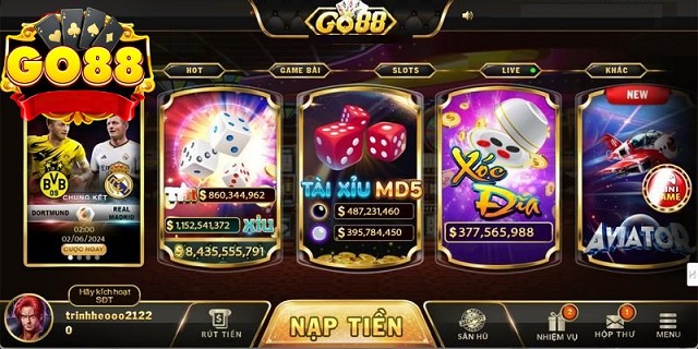 Khám phá những dòng game Hot Hit tại thiên đường giải trí Go88