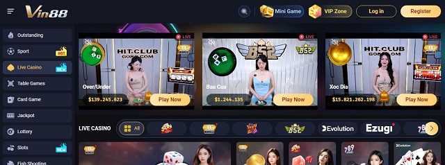 Casino Live VIN88
