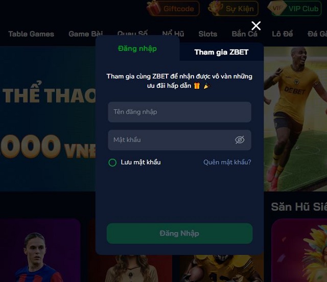 Đăng nhập ZBET đơn giản chỉ với 2 bước thực hiện