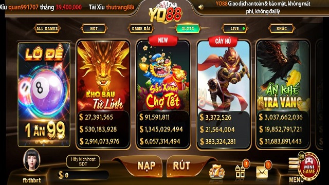Nổ hũ thưởng jackpot siêu xịn