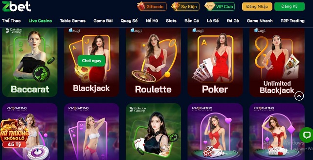 Sòng bạc ZBET chân thực