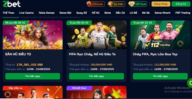 Thư viện khuyến mãi phong phú