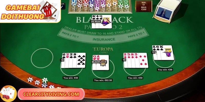 Blackjack Châu Âu biến thể phổ biến tại các sòng bạc trực tuyến