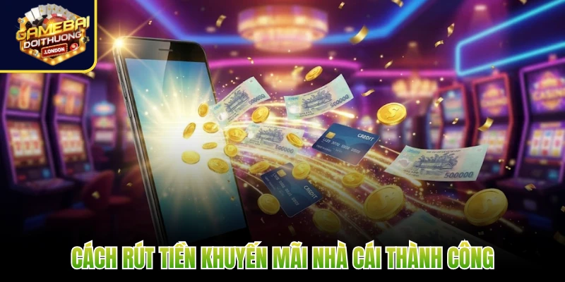 Cách rút tiền khuyến mãi nhà cái thành công